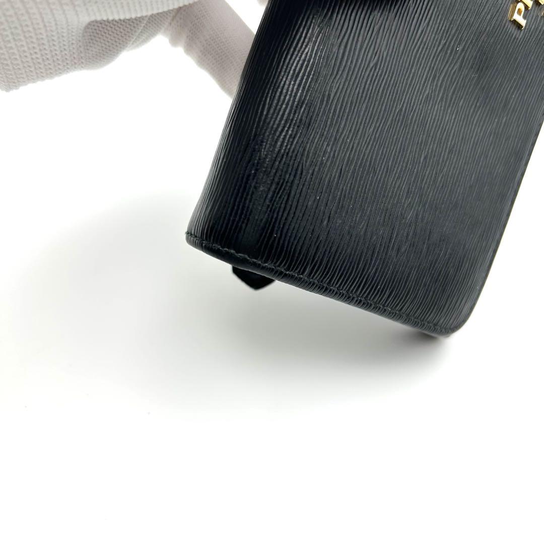 プラダ PRADA 長財布 ブラック 黒 サフィアーノ レザー