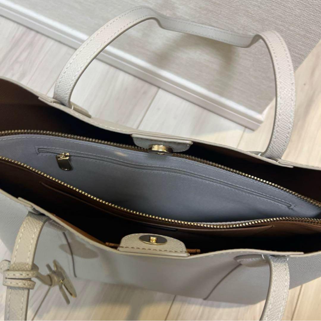 FURLA グレー レザー ビジネスバッグ FURLA フルラ ビジネスバッグ トートバッグ レザー グレージュ
