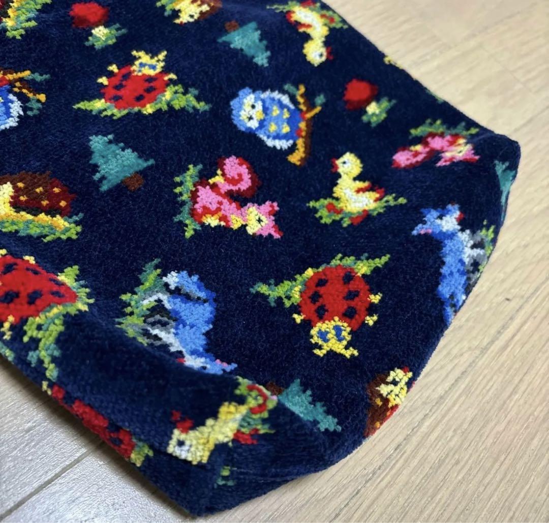 美品　フェイラー　ハイジフレンズフォレスト巾着バック