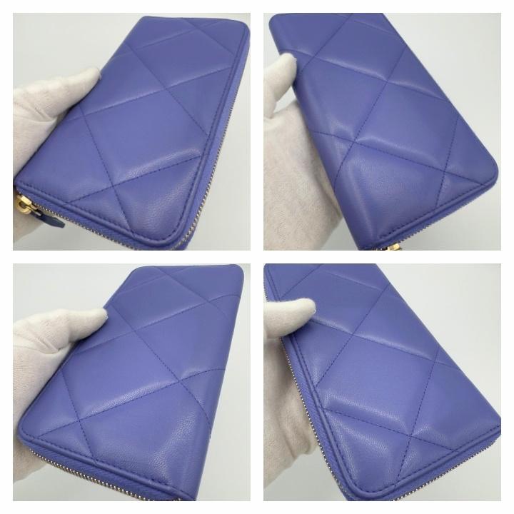 国内正規品 未使用 シャネル財布 マトラッセ ロングジップウォレット 画像5