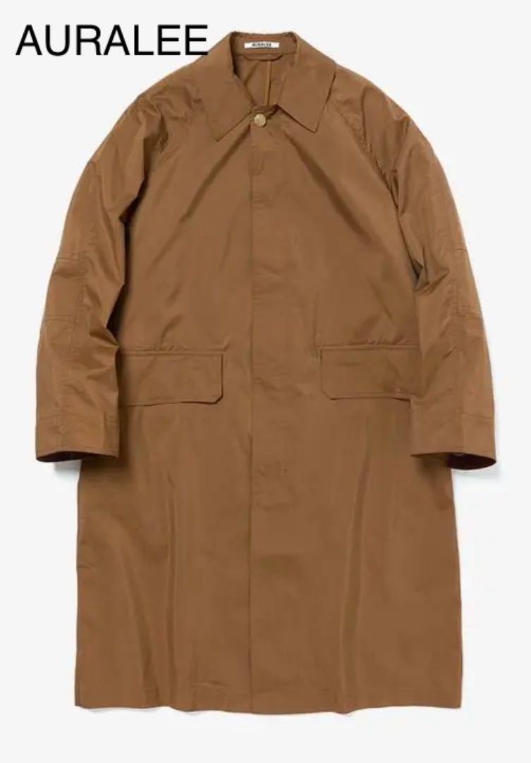 オーラリーLIGHTFINXPOLYESTERSOUTIENCOLLARCOAT