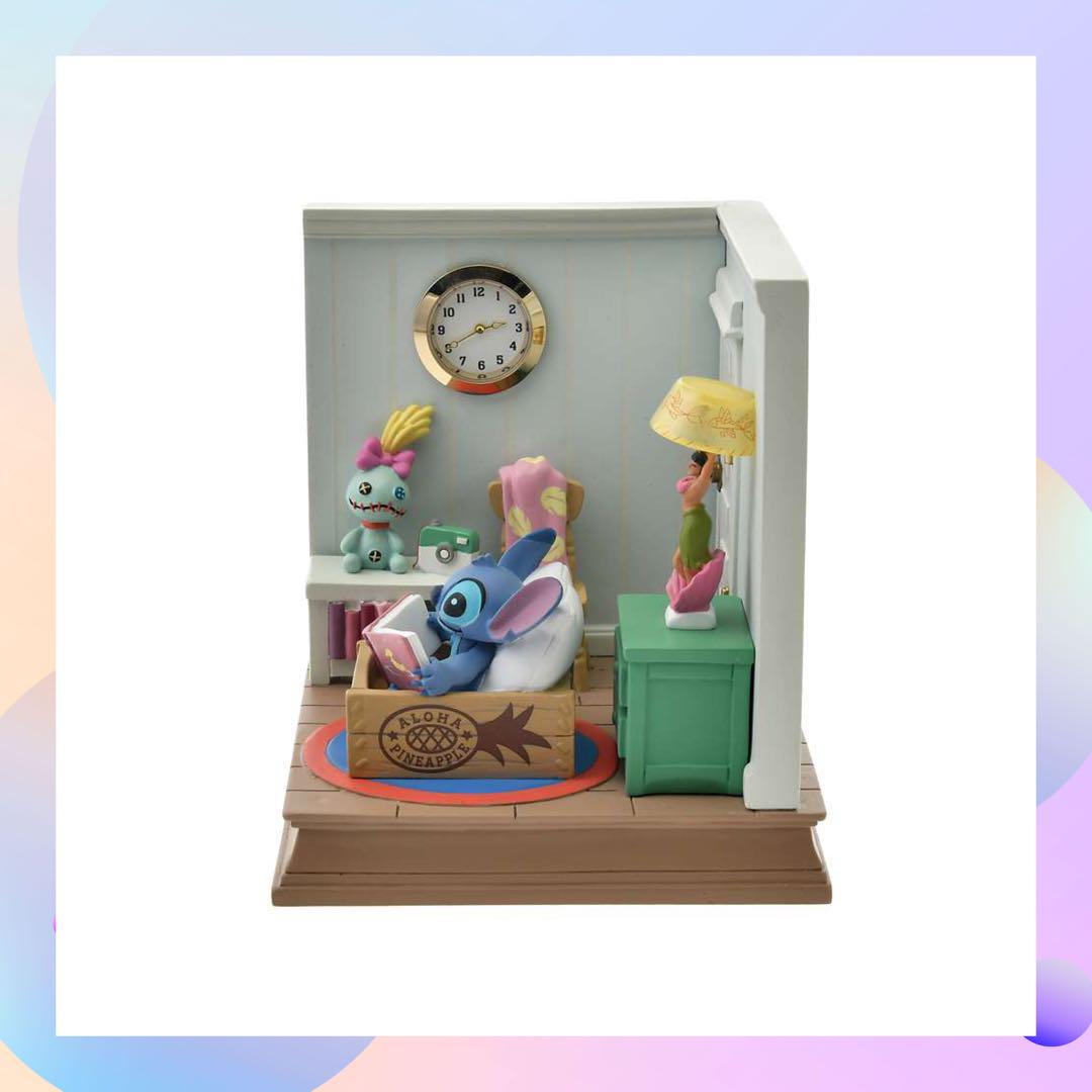 スティッチ＆スクランプ LEDライト 時計 Disney Stitch Day