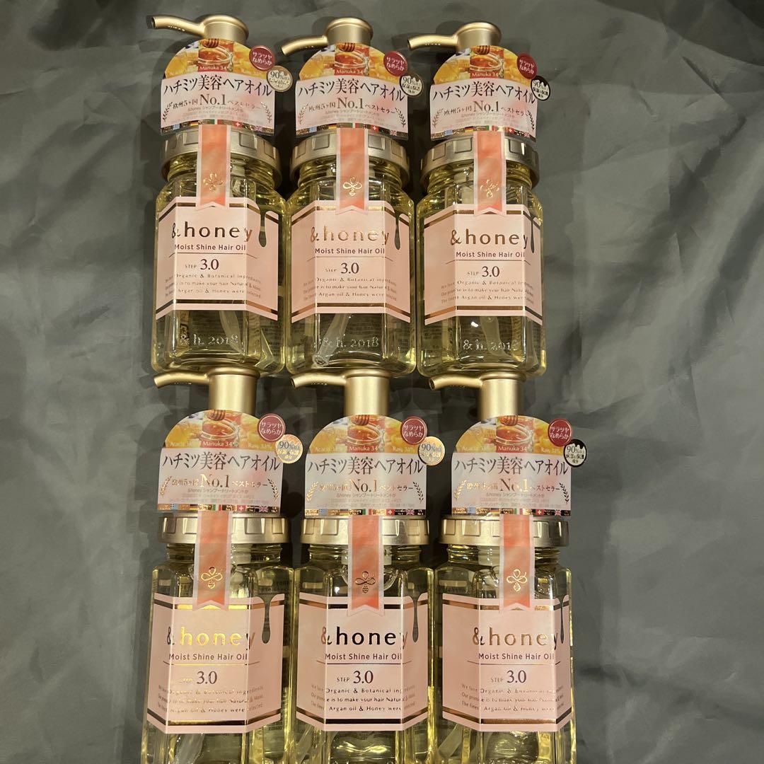 アンドハニーモイストシャインヘアオイル100ml×6個セット
