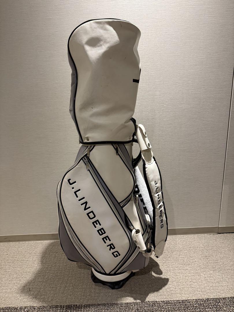 J.LINDEBERG ゴルフキャディバッグ ホワイト・グレー