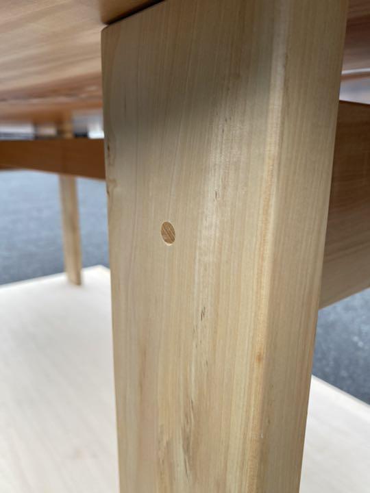 [即購入OK] 栃(とち)ダイニングテーブル　総無垢材極上杢　新品未使用 即購入OK] 栃(とち)ダイニングテーブル 総無垢材極上杢 新品未