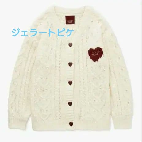 ハートニットカーディガン SIZE