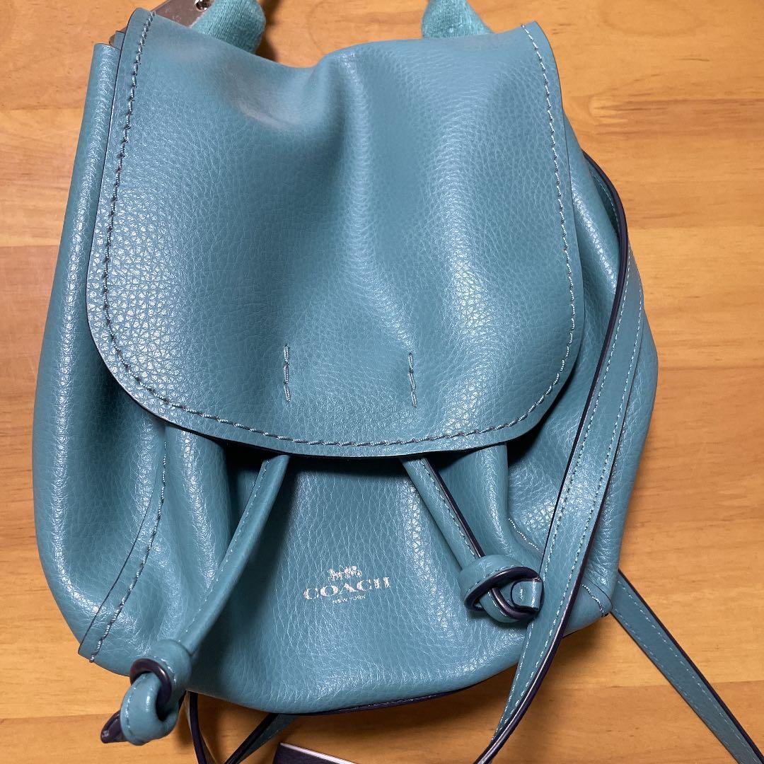 お値下げ★COACH ダービーペプルドレザーミニリュック新品同様