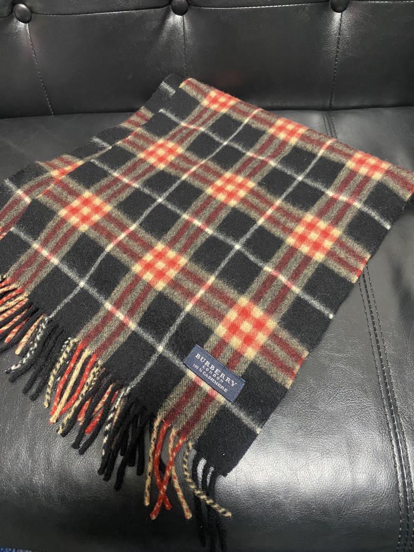 BURBERRY スコットランド カシミア マフラー BURBERRY カシミヤマフラー
