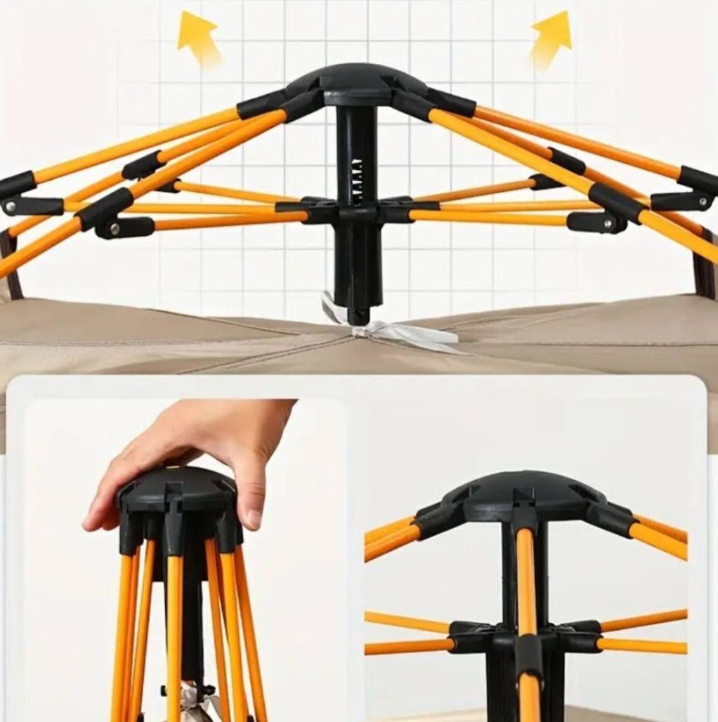 H ana87様 新品 3～4人用 ワンタッチ ポータブル 2窓付 防水 テント