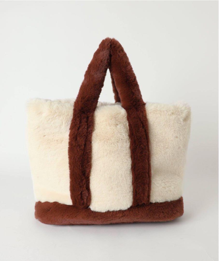 バッグ GOOD GRIEF! GCA EMB. FAUX FUR TOTE BAG