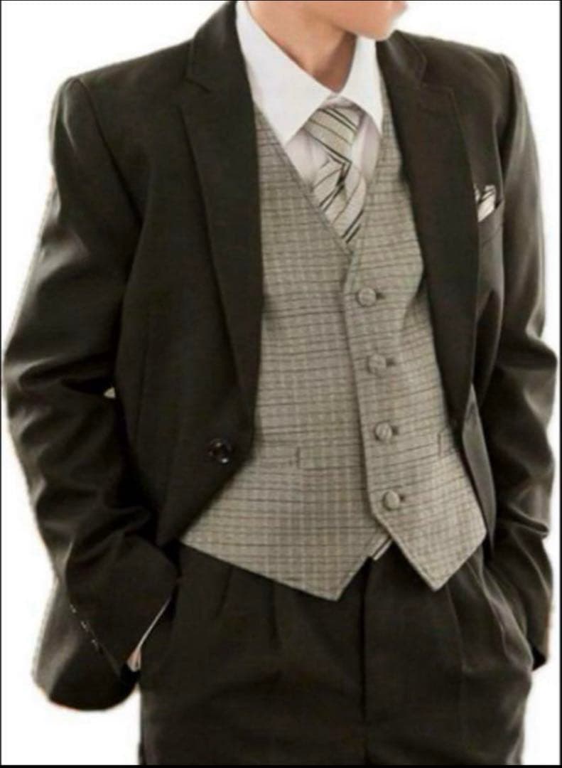 美品】キャサリンコテージ 男の子 165cm フォーマルスーツ 卒服 黒