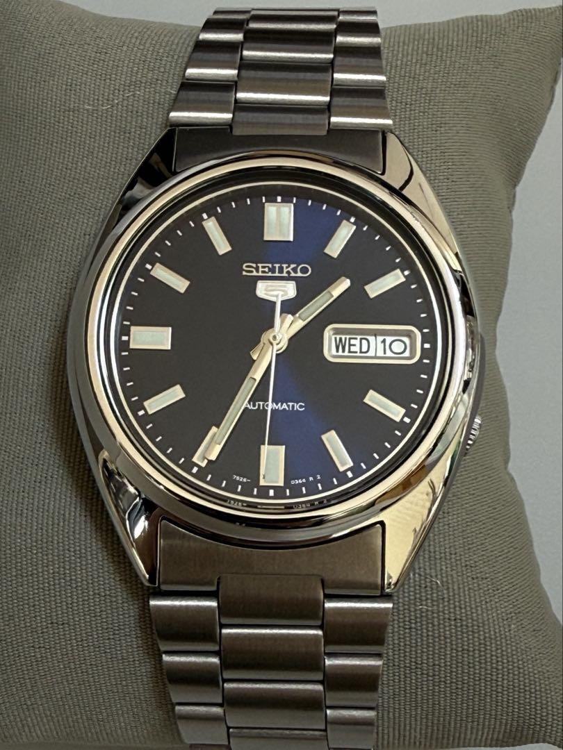 SEIKO5 SNXS77K1 自動巻き 3ネイビー×シルバー　未使用品