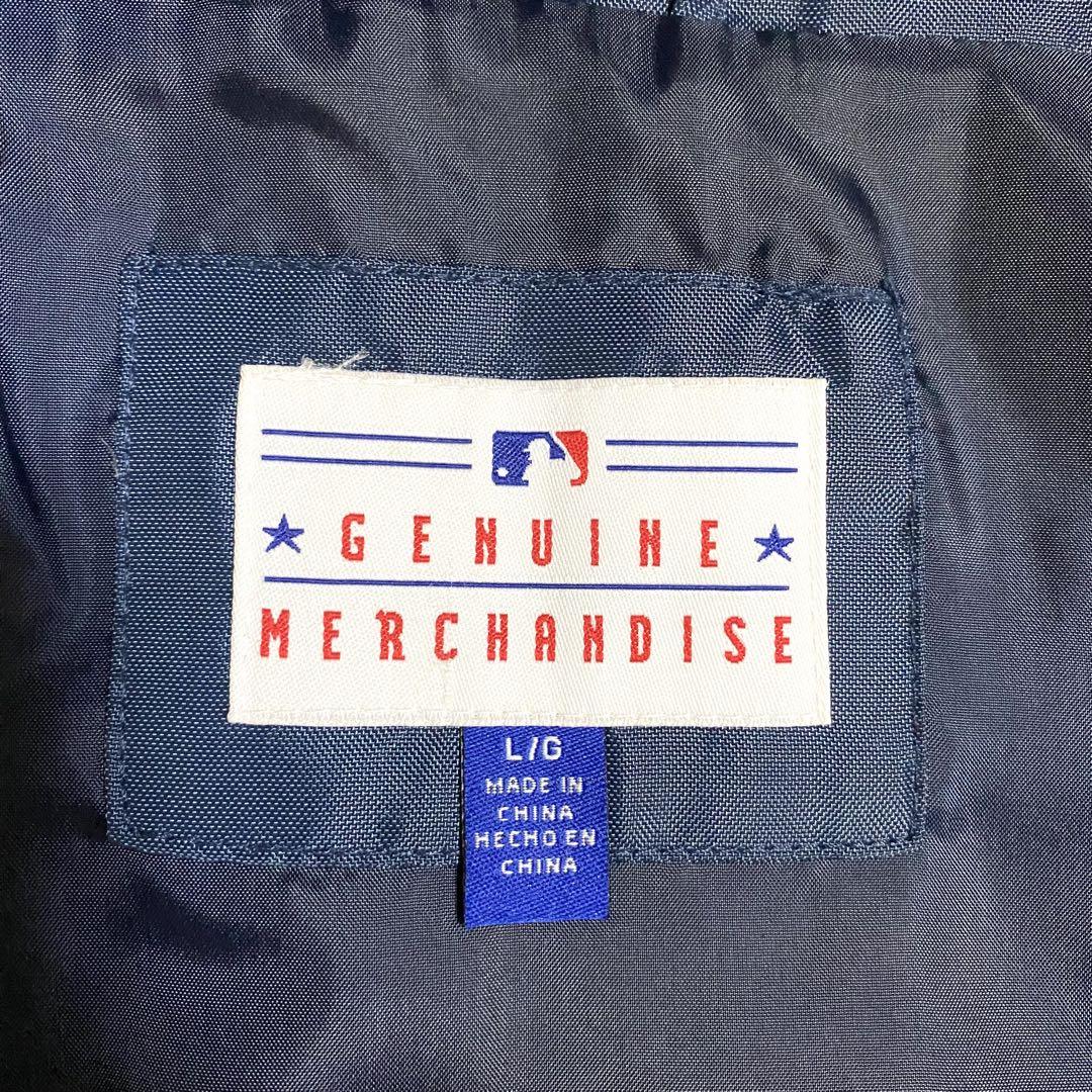 MLB　レッドソックス　ナイロンジャケット　メジャー　刺繍ロゴ　ネイビー　XL