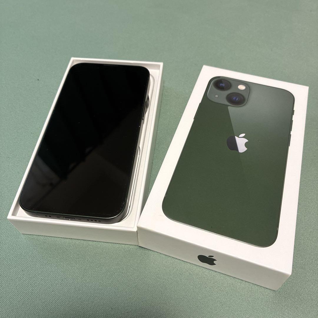 Apple iPhone 13mini ダークグリーン 本体