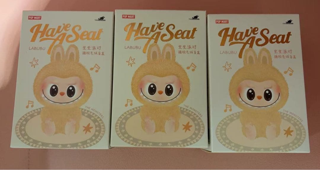 THE MONSTERS Have a Seat ぬいぐるみ3ピースlabubu