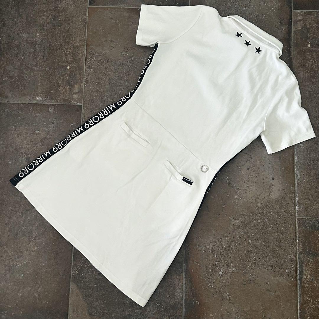 MIRROR9 Stretch Side line onepiece 半袖　ポロ
