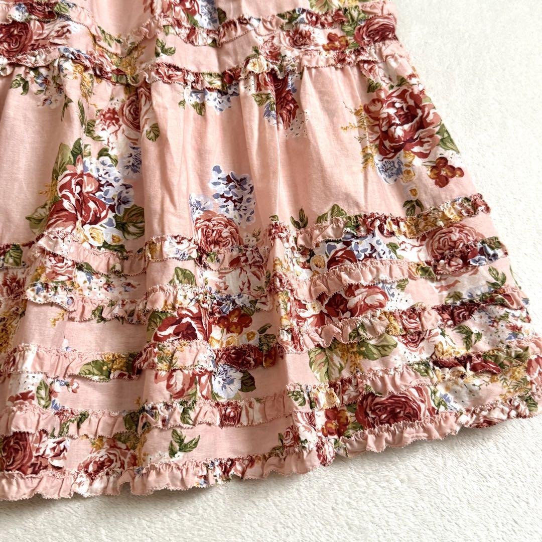 【極美品】PINK HOUSE フレア スカート ピコフリル 花柄 極美品】PINK HOUSE フレア スカート ピコフリル 花柄 - メルカリ