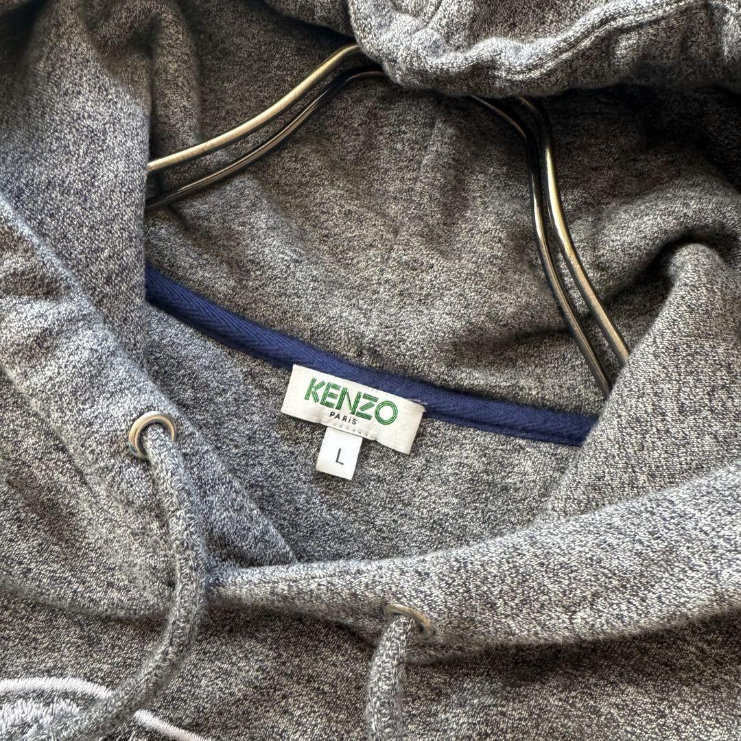 KENZO ビッグタイガー刺繍ロゴ　プルオーバー　スウェットパーカー　Lサイズ