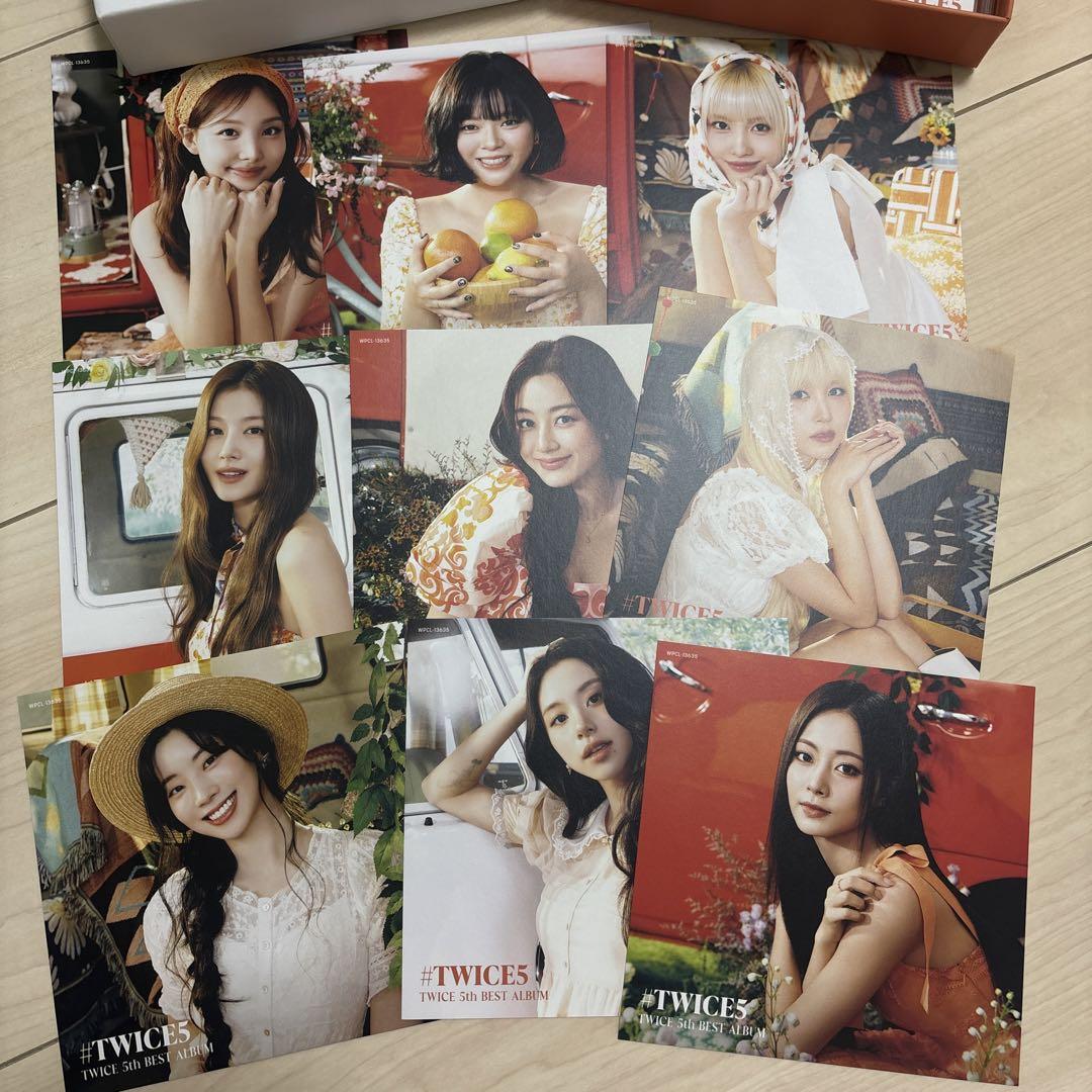 TWICE TWICE5 初回限定盤 A B 通常盤 トレカ 21枚セット TWICE5 初回限定A盤CD TWICE #5 アルバム アクスタ トレカ