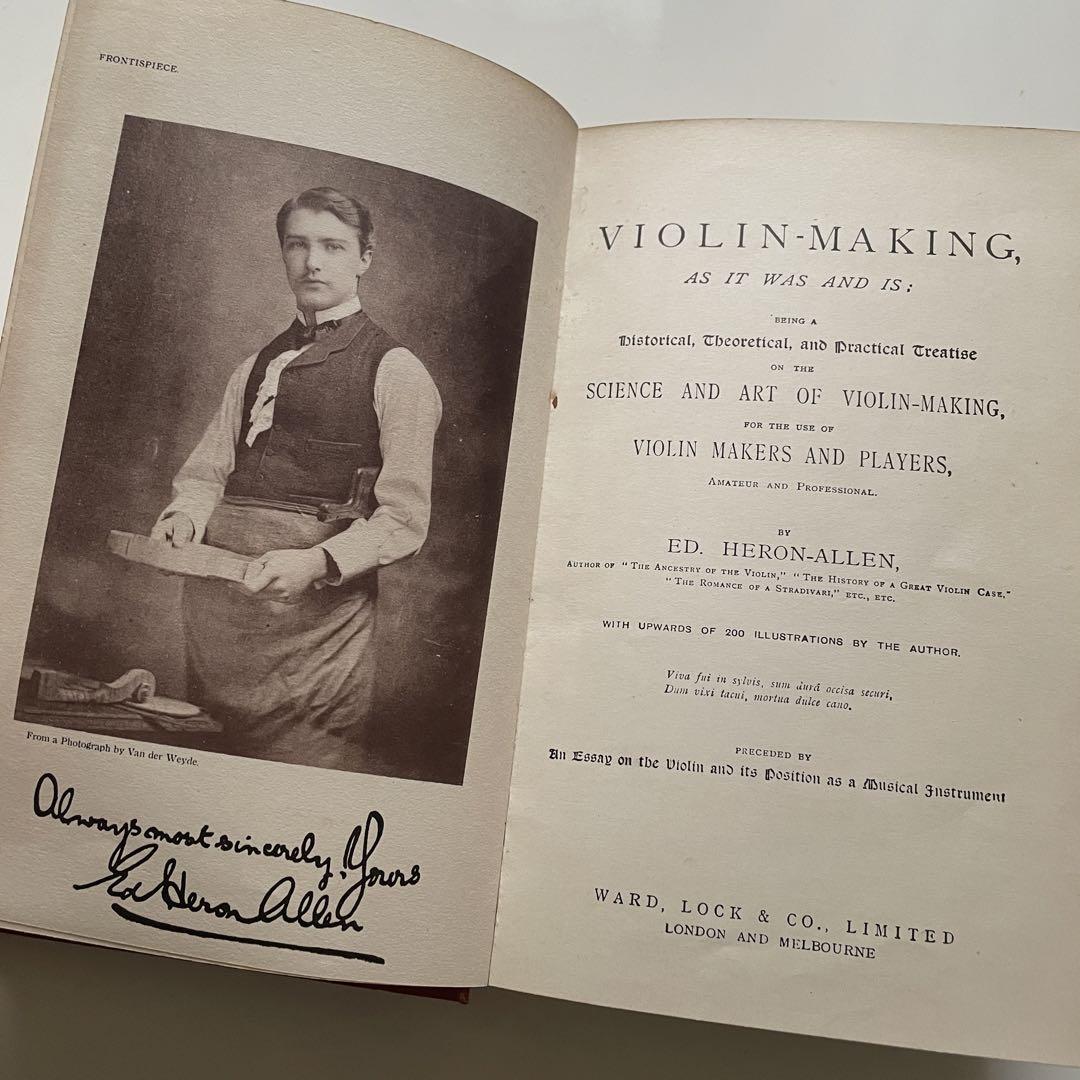 バイオリン 『Violin-Making, As It Was and Is』（バイオリン