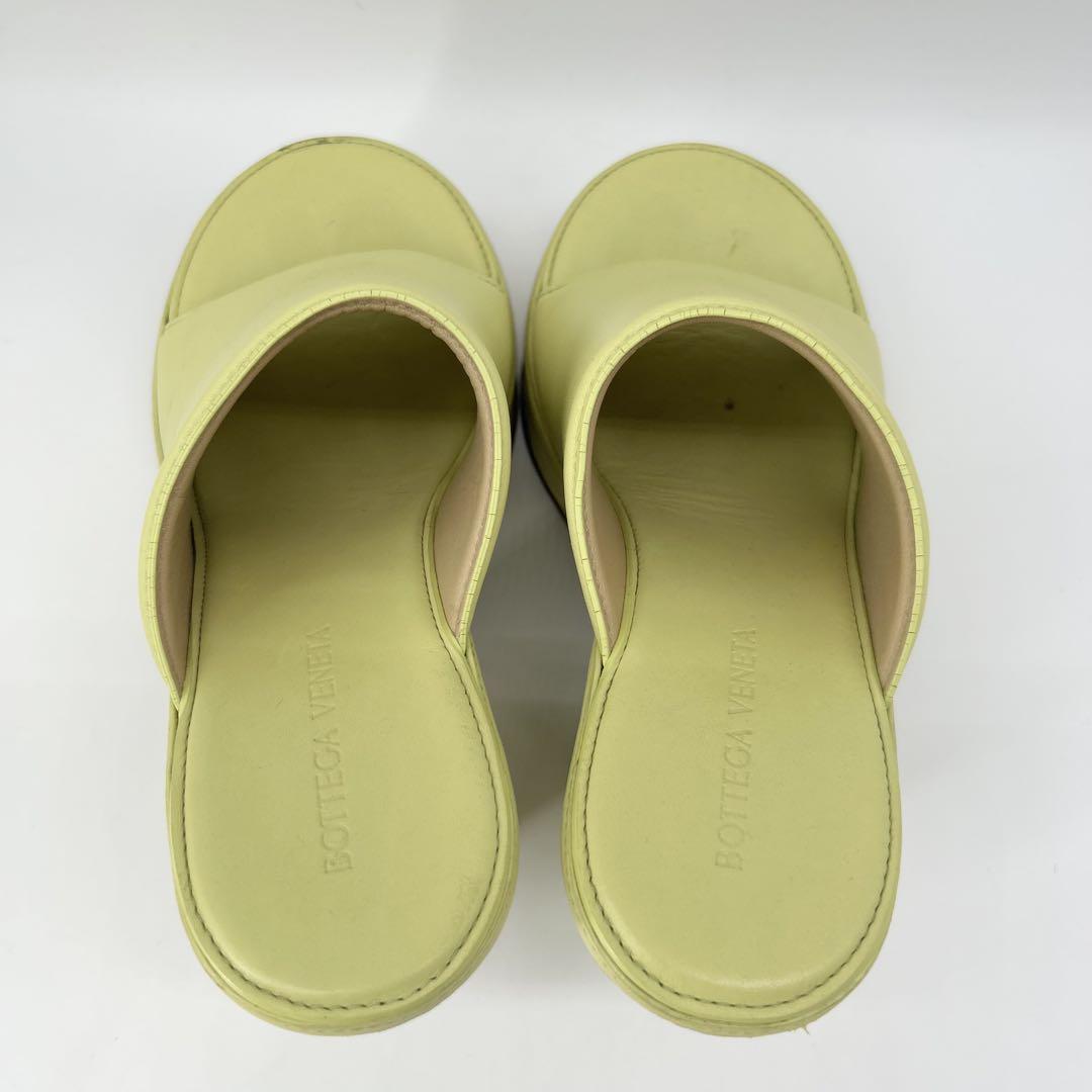 良品✨BOTTEGA VENETA 厚底サンダル 現行 ヒール レザー