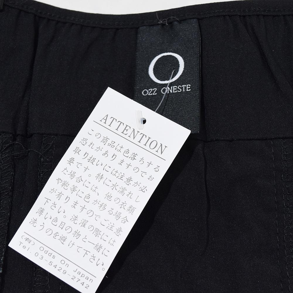 未使用 オッズオン OZZ ONESTE ビスチェ コルセット 黒 レースアップ