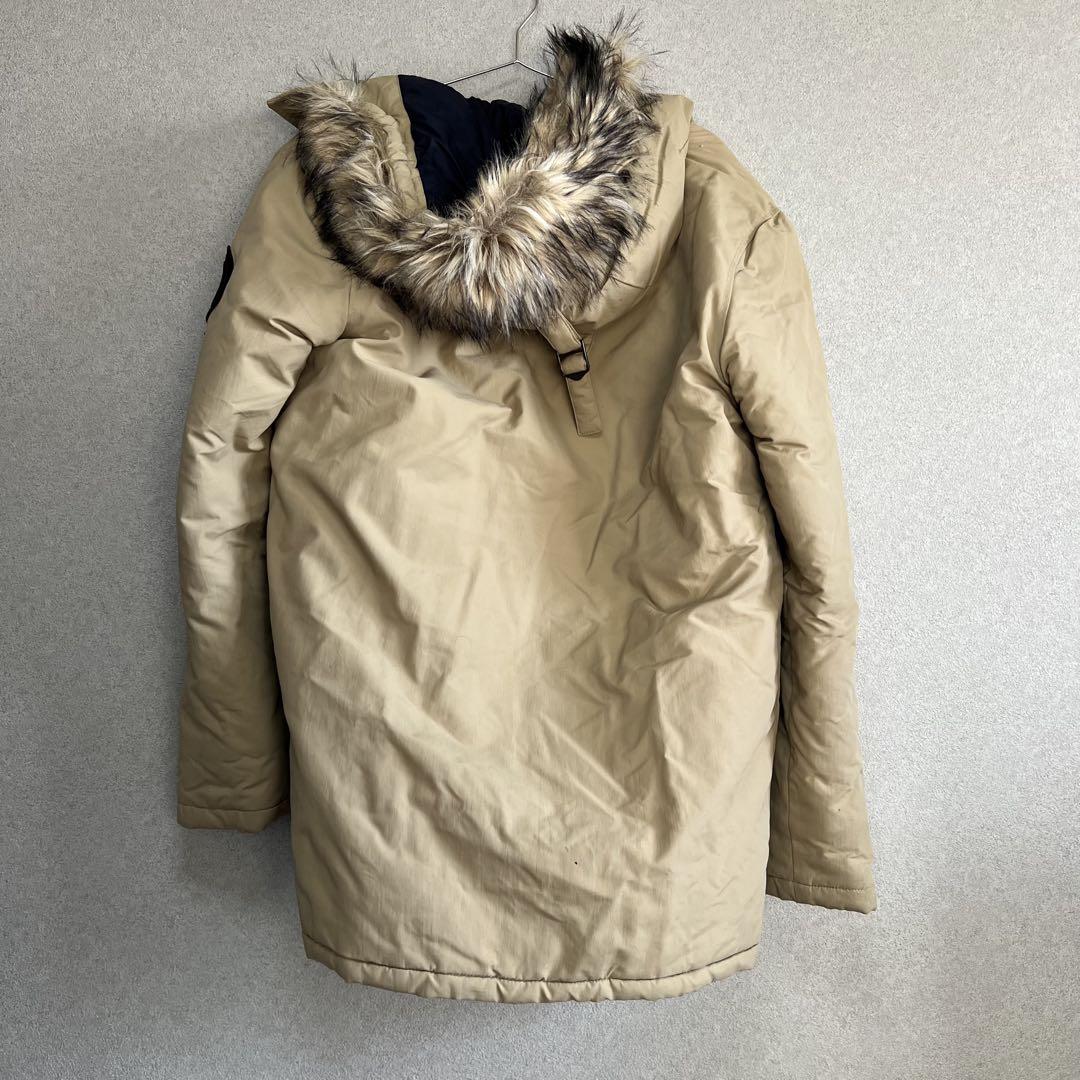 Superdry モッズコート ベージュ ファー付き