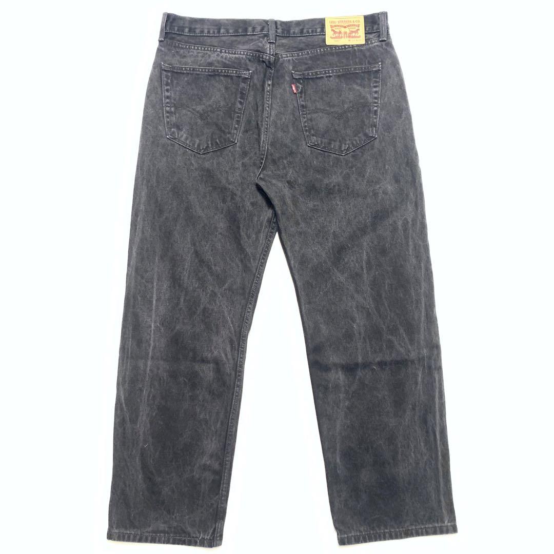 W38 Levi's リーバイス505 ブラックデニム バギーパンツ Rタブ 黒 古着 80s USA製 Levi's 505-4159 黒タブ ブラック デニム パンツ