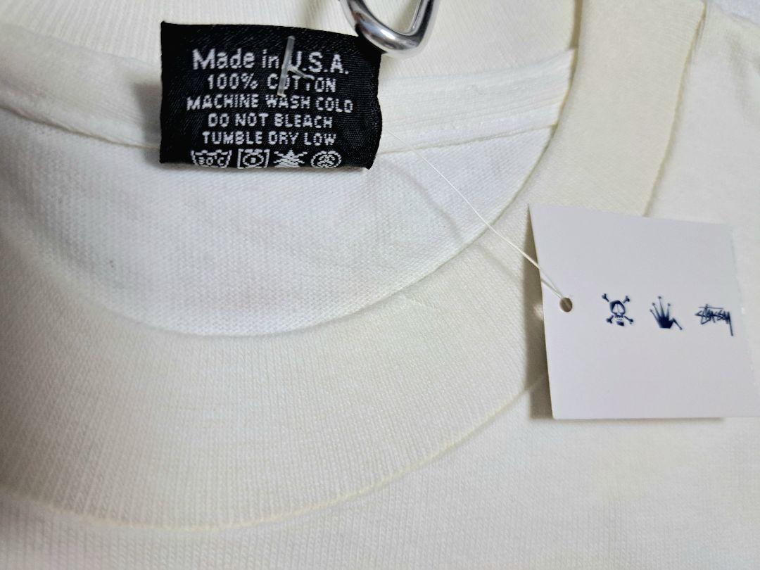 【激レア・新品】Stussy カスタムメイド 火炎瓶 T／白・M・正規品