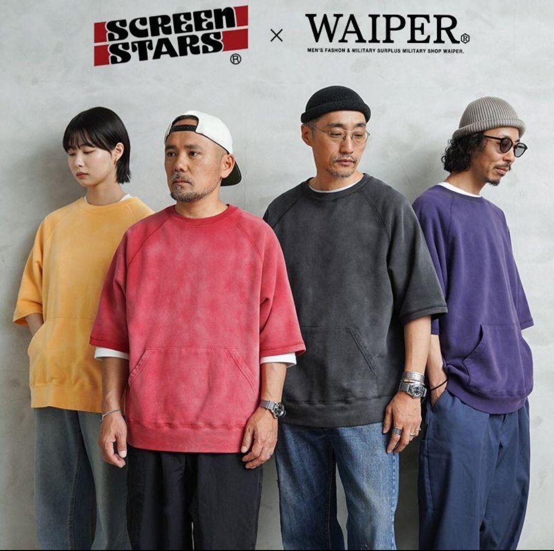 SCREEN STARS × WAIPER ラグラン スリーブ スウェット L