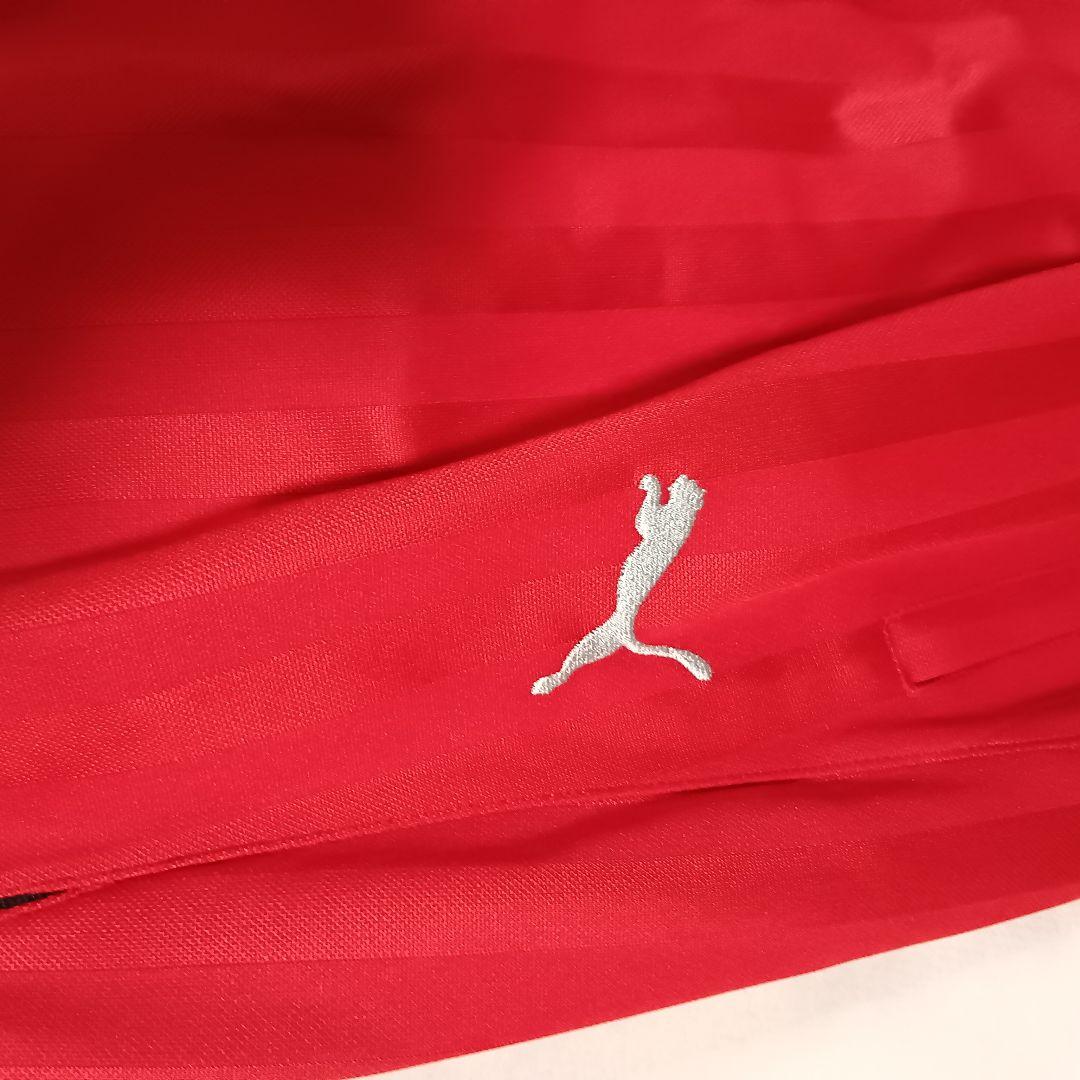 しげ蔵！！PUMAジャージ　上下セット　レッド×スカイブルー　 XLサイズ