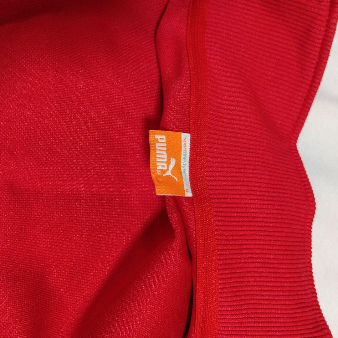 しげ蔵！！PUMAジャージ　上下セット　レッド×スカイブルー　 XLサイズ