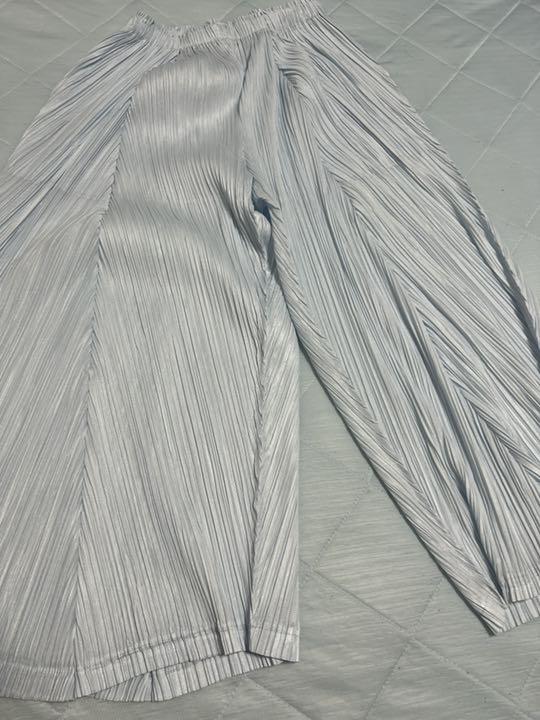 3000円 気質アップ pleats please サマーパンツ 薄手 ワイド