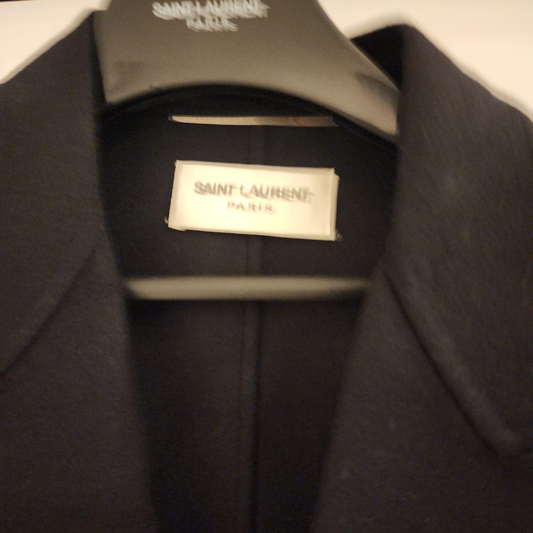 SAINT LAURENT 黒 チェスターコート