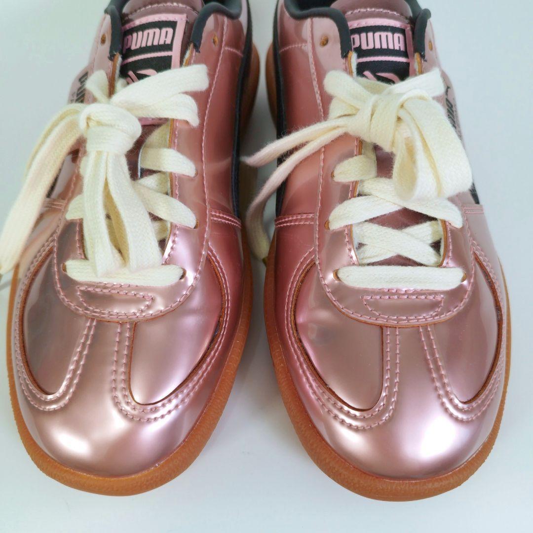 美品 プーマ PALERMO F.C. METALLIC スニーカー ピンク