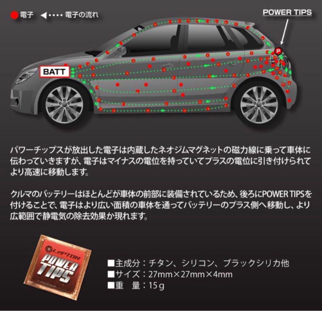 燃費向上グッズ レプトンパワーチップス3個セット パワーアップ トルク アップ