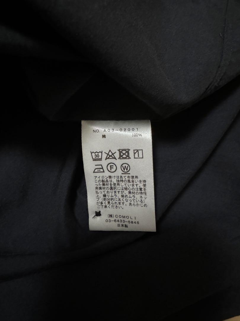 24aw comoliシャツ ネイビー 3