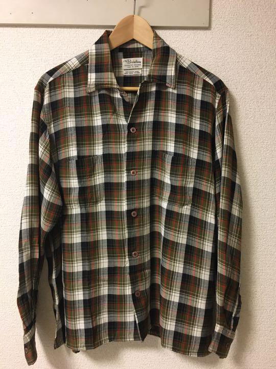 60s シャドー ヴィンテージ 50s 9NvCw-m24682002851 レーヨンシャツ オンブレ 在庫セール
