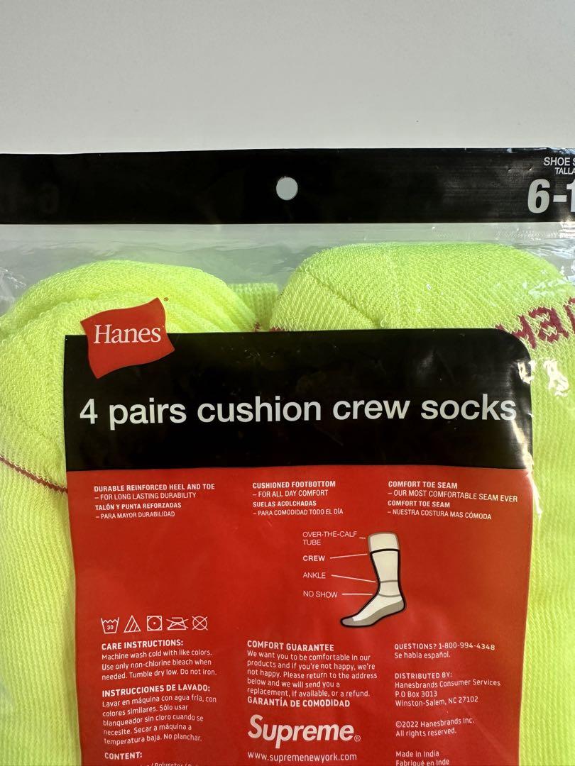 レッグウェア Supreme / Hanes Crew Socks (4 Pack)