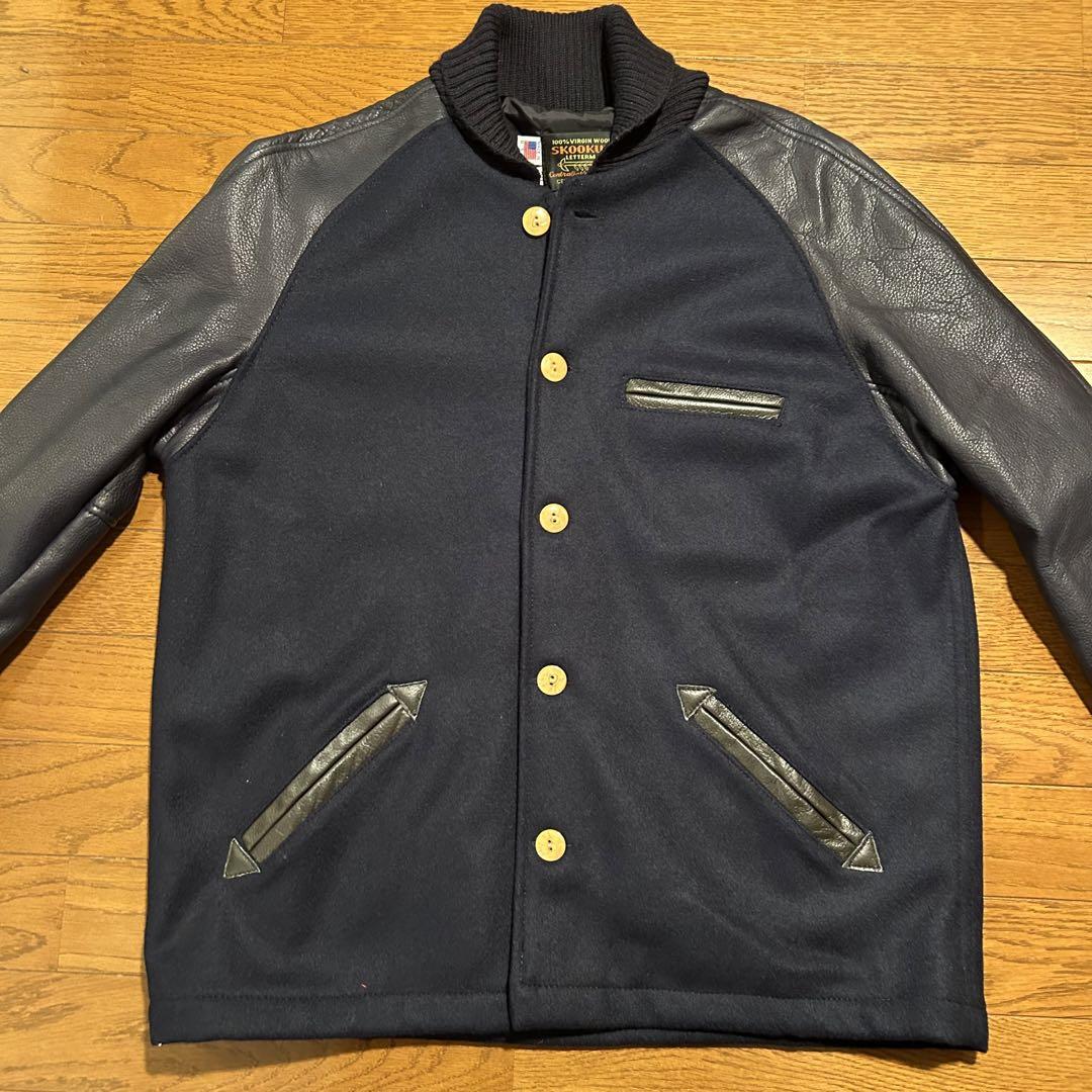超美品】SKOOKUM アメリカ製 ファラオジャケット ネイビー 超美品】SKOOKUM アメリカ製 ファラオジャケット ネイビー