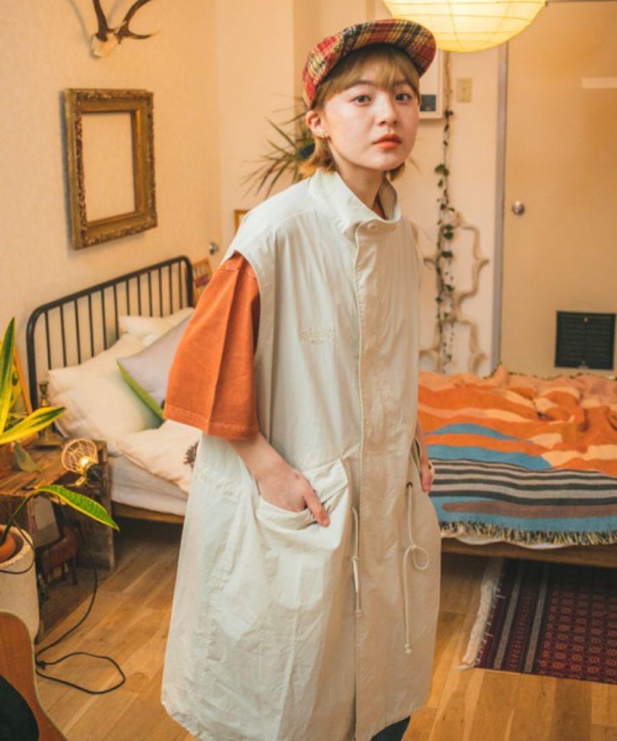 【新品タグ付】WudgeBoy ロングベスト　　アイボリー　薄手　M