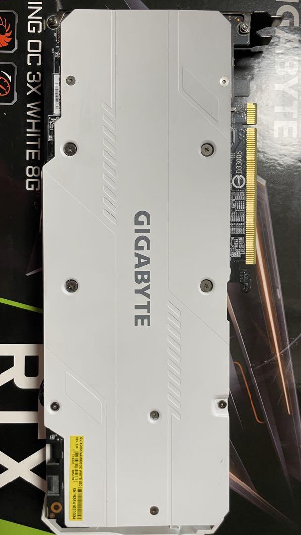 GIGABYTE RTX 2060 super WHITE 8G 白グラボ