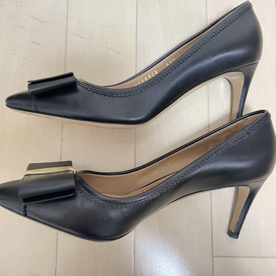 超美品 フェラガモ　ferragamo パンプス　ヒール　ヴァラリボン　5