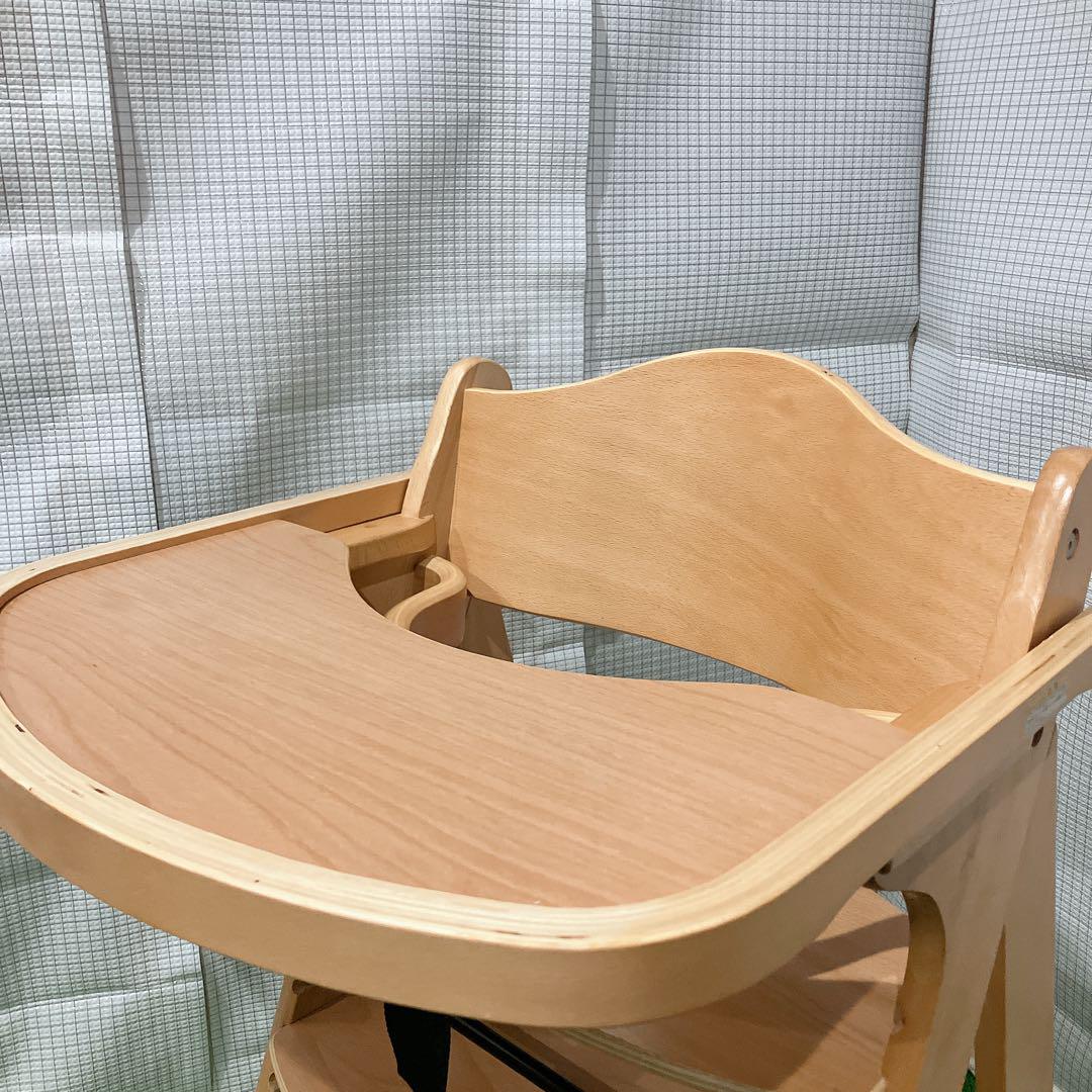 美品 KATOJI プレミアム ハイチェア テーブル ベルト ガード付き