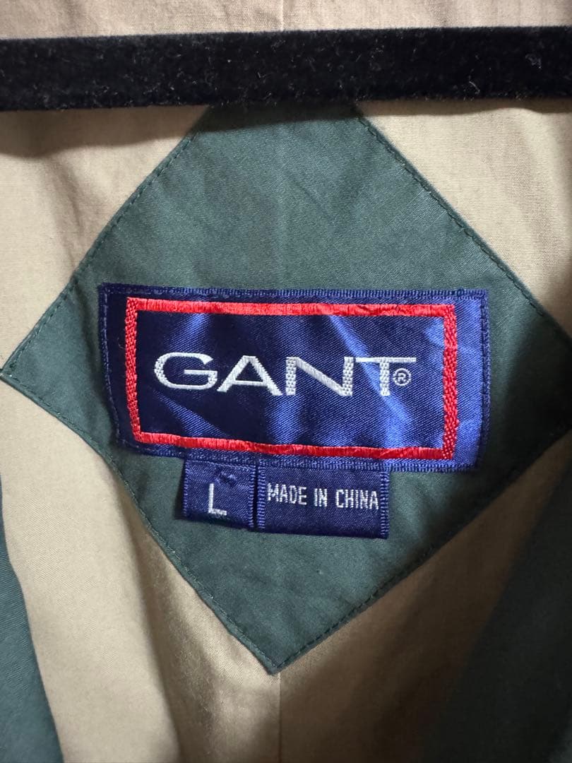 GANT カーキ レザー襟 ロングコート L mdprevattcaulkingandwaterproofing.com