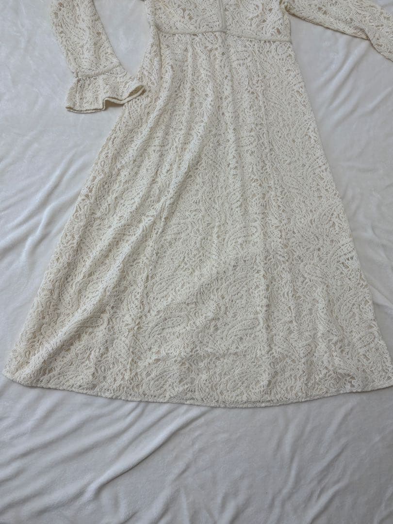 Ray BEAMS ペイズリー レース ワンピース　美品