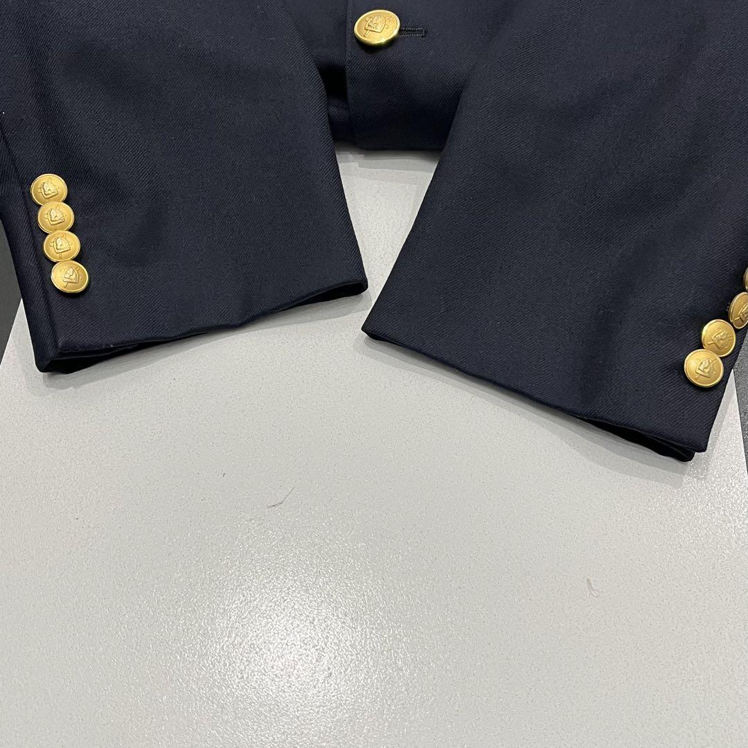 美品 名作 金釦 チャップス ラルフローレン ブレザー テーラードジャケット 紺