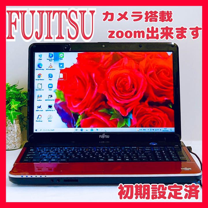 【✨大特価✨】自分だけの1台に❣️赤×黒✨初期設定済ノートパソコン✨カメラ搭載 【✨大特価✨】自分だけの1台に❣️赤×黒✨初期設定済ノートパソコン✨カメラ搭載