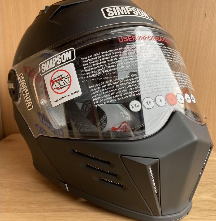SIMPSON MOD Bandit Flat Black（M）