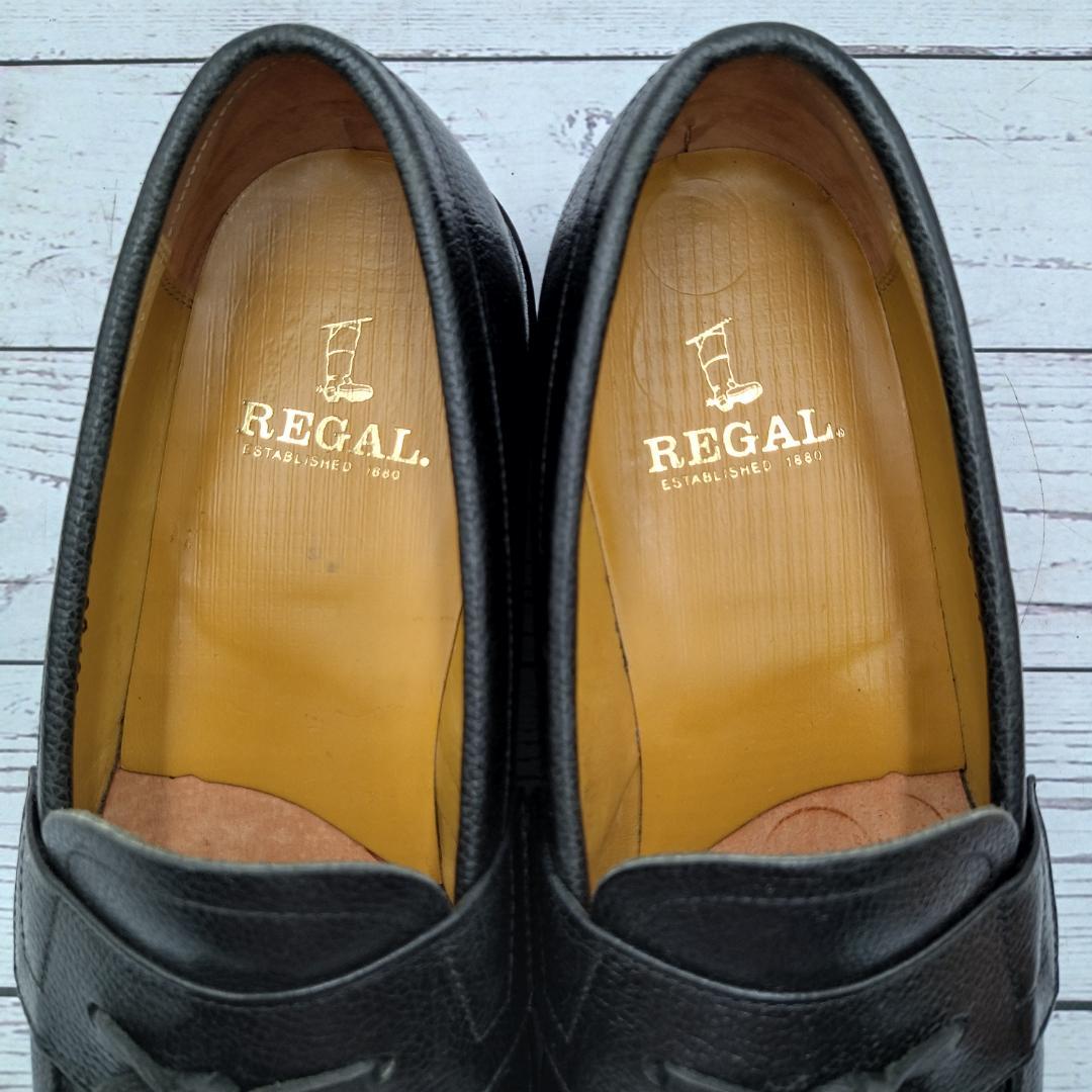 REGAL　リーガル　25　タッセルローファー　JJ17　黒　シボレザー　革靴